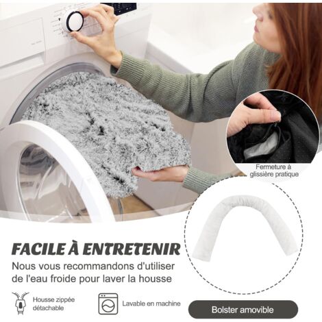 Fauteuil De Rangement Transparent En Peluche Avec Fermeture