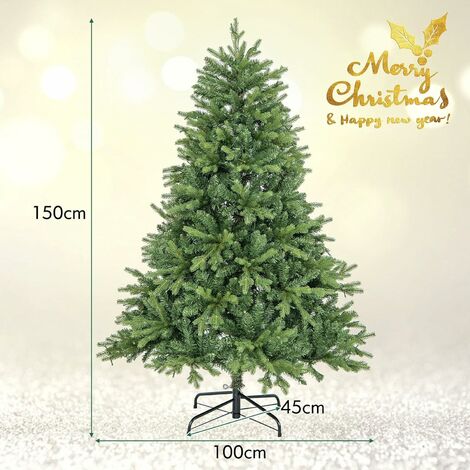 Sapin De Noël Artificiel à Fibre Optique Pré-éclairé 180 Cm, Blanc Avec Feuilles Irisées | Leroy