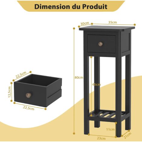 Table D’appoint Design En S – Bout De Canapé Avec 2 Casiers Et 3 étagères, Blanc | Compacte, Pour Salon, Chambre