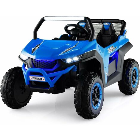 Voiture Electrique Enfant 12 V , pour 3-8 Ans,Vitesses 2-4 KM/H,Charge 59KG 118x74x71CM Rose | Leroy Merlin