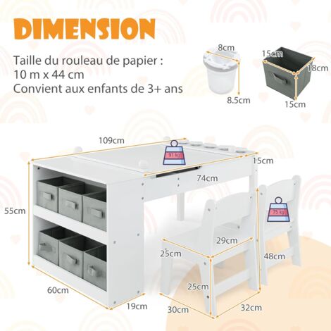 Costway 6 En 1 Table Enfant Pliable Avec Chaise Et Plateau Double Face Reglable Chevalet Enfants En Hdpe Avec 105 Blocs 6 Marqueurs 1 Gomme Charge 75kg Pour Enfants De 3 8 Ans Pliable Costway 6 En 1 Table Enfant Pliable Avec Chaise Et Plateau Double Face Reglable Chevalet Enfants En Hdpe Avec 105 Blocs 6 Marqueurs 1 Gomme Charge 75kg Pour Enfants De 3 8 Ans Pliable