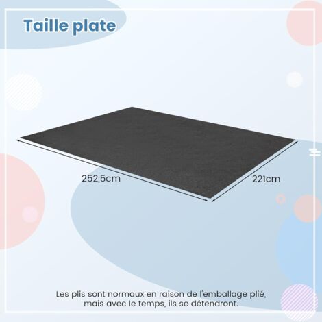 Tapis De Sol Imperméable 100x160 Cm – Pour Abri De Jardin, Garage, Camping, Antidérapant Et Réutilisable