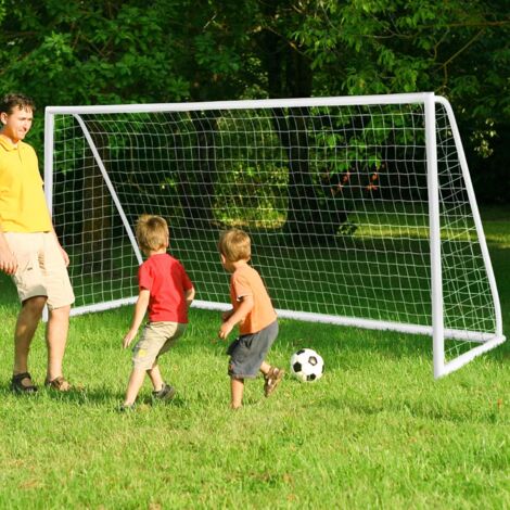 COSTWAY But de Football Exterieur 365 x 182 cm, Cage de Foot avec Filet ...