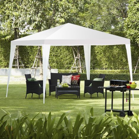 Tonnelle Pliante Instantanée YITAHOME 3x3m - Toit Oxford PU, Acier, Sac à Roulettes, Piquets & Cordes