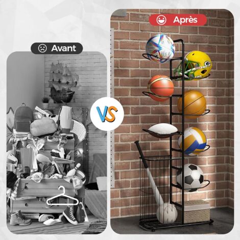 MENGDA Support De Basket-ball, Organisateur De Rangement De Sport