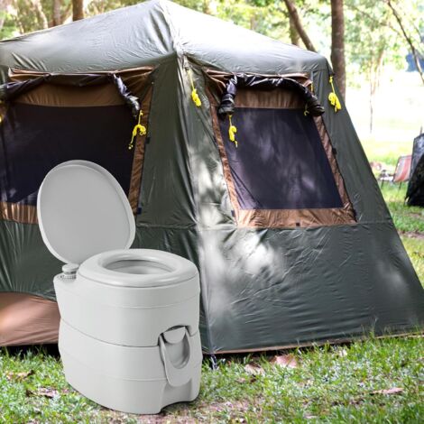 Toilette Portable XL Pliable Pour Adultes – 15,4 Pouces – Avec Urinoir Et Sacs – Camping