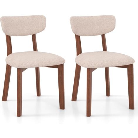 Lot De 2 Chaises De Salle à Manger HHG-182, Chaise De Cuisine, Bois Courbé Similicuir Oeko-Tex