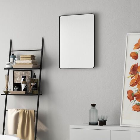 Miroir Porte 2 En 1 COSTWAY 37x120 Cm - Cadre Bois, Antidéflagrant, Pour Salon Chambre