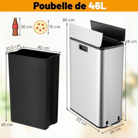 Poubelle Extérieure Acier Inoxydable 15L Avec Cendrier Et Grille D'Extinction - Intérieur & Extérieur