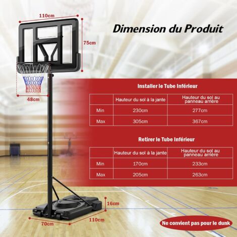 Jeu Basket Reglable Interieur Exterieur Panier De Basket Réglable Pour Enfants - 2 Ballons Inclus, Intérieur/extérieur Ballon De Basket Interieur Jeu Basket Reglable Interieur Exterieur Panier De Basket Réglable Pour Enfants - 2 Ballons Inclus, Intérieur/extérieur Ballon De Basket Interieur
