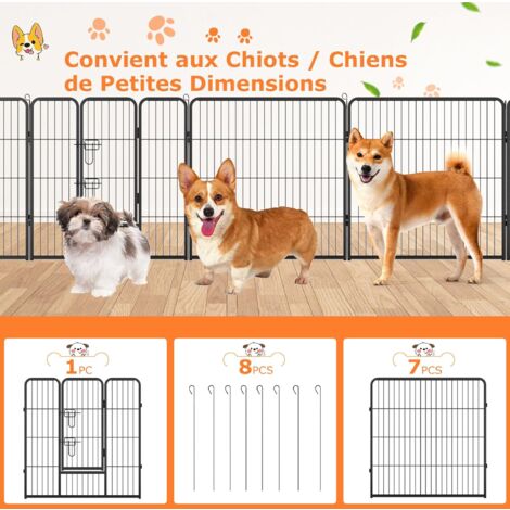 COSTWAY Niche Pour Chien Intérieur/Extérieur 76x90x96 Cm - 3 Fenêtres, Toit Amovible, Stable, Pour Chiens Et Petits Animaux