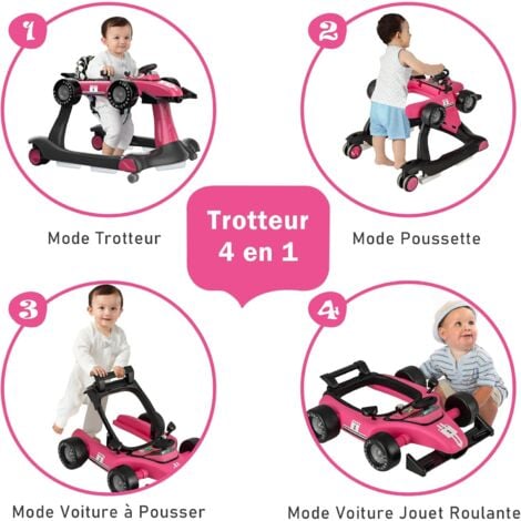 Costway Trotteur Trotteur Pousseur BÃ©bÃ© COSTWAY Trotteur Bébé
