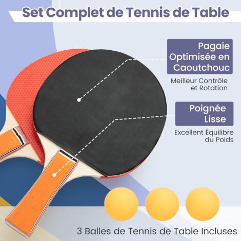 Table De Ping-pong Pliable Avec Filet - 152x76 Cm - Intérieur/extérieur - Facile à Transporter