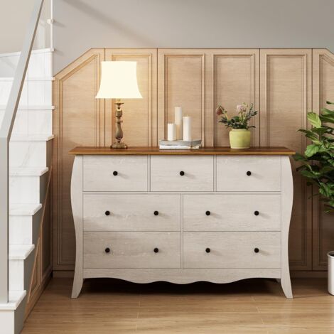 Commode Avec 6 Tiroirs Meuble De Rangement Avec Tiroirs En Tissu Poignees Et Structure En Acier Pour Chambre Salon 80 Cm Brun 84225869