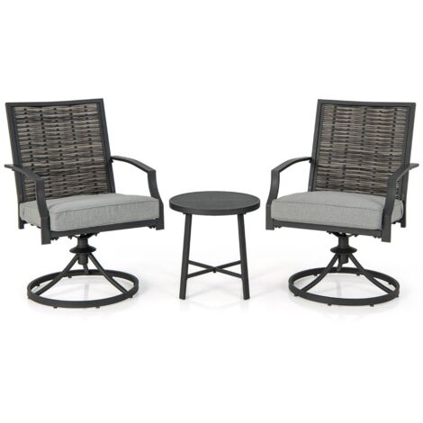 Ensemble Salon de Jardin en Resine Tressee avec 2 Fauteuils et 1 Table Convient pour Balcon Terrasse et Jardin Ensemble Salon de Jardin en Resine Tressee avec 2 Fauteuils et 1 Table Convient pour Balcon Terrasse et Jardin