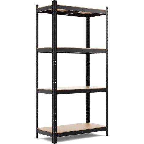 Costway – Rayonnage métallique 4 tablettes 40 x 80 x 160 cm – Charge 130kg par tablette – Anti-rouille et anti-rayures – Pour garage et atelier (1/5)