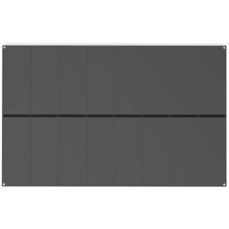 Tapis de Sol en Plastique pour Abri d'Outils, Lot de 16 Dalle Terrasse pour Patio avec Surface Antidérapante, Montage Facile, 343 x 215 CM (1/5)