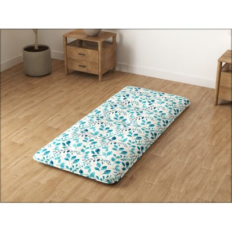 Matelas Futon Portable Pliable, Matelas Futon Japonais 90 x 200 cm, Housse Lavable,d'Invités (Vert)