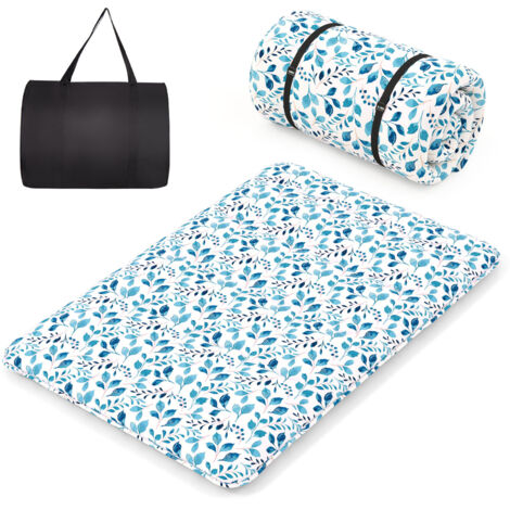 Matelas Futon Portable Pliable, Matelas Futon Japonais 140 x 200 cm, Housse Lavable,d'Invités(Vert)