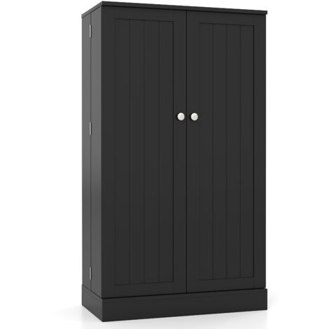 Costway – Buffet de cuisine 5 niveaux avec 14 étagères – Panneaux MDF robustes – Dimensions 59 x 30,5 x 104 cm – Surface imperméable (1/2)