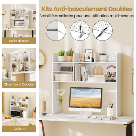 GIANTEX Schreibtisch Bücherregal - 5 Fächer Organizer Für Desktop