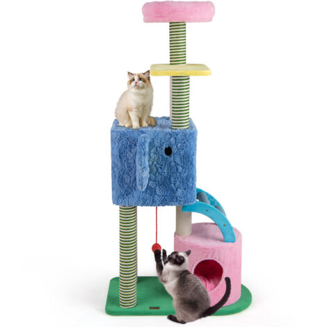 Parc Pour Chien En Acrylique 60cm - 7+1 Panneaux Avec Porte - Clôture D'intérieur Pliable Pour Petits Animaux