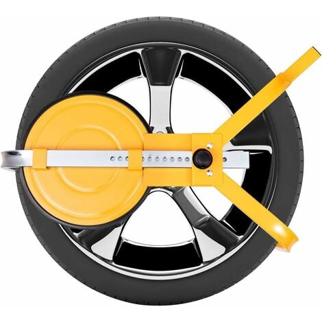 Sabot de roue antivol ajustable avec 2 clés Antidémarrage Griffe de roue  Griffe de stationnement
