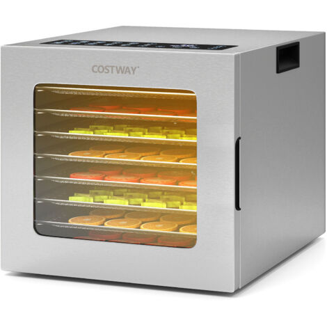 Déshydrateur Alimentaire, 850W Séchoir à Aliments avec 8 Plateaux en Acier Inox, Contrôle Température 35-75℃, Minuterie 48H, Déshydrateur pour Fruits (1/5)