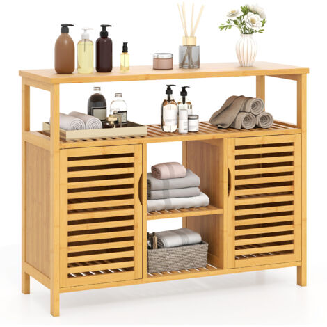 SoBuy Meuble Colonne de Salle de Bain, Armoire Toilette Haute, Meuble