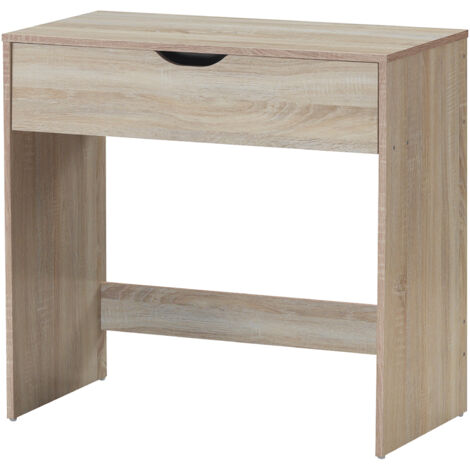 bureau informatique table d'ordinateur en bois de style moderne avec tiroir convient pour le bureau (1/5)
