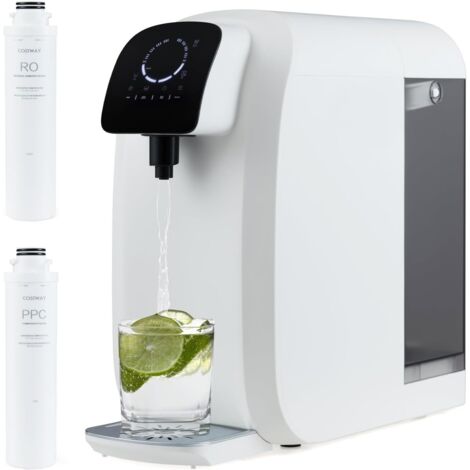 Système de purification d'eau par osmose inverse RO200 de comptoir 6 étapes sans installation purificateur d'eau portable de bureau – Ecoviva Système de purification d'eau par osmose inverse RO200 de comptoir 6 étapes sans installation purificateur d'eau portable de bureau – Ecoviva