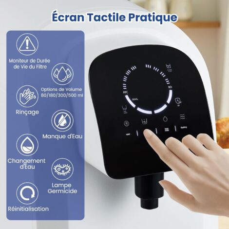 COSTWAY Système d'Osmose pour Eau potable avec Filtration à 5 Niveaux, Lumière UV, Filtre à Eau à Osmose Inverse pour Plan de Travail, Purificateur Portable 4:1 Pure à Évacuation COSTWAY Système d'Osmose pour Eau potable avec Filtration à 5 Niveaux, Lumière UV, Filtre à Eau à Osmose Inverse pour Plan de Travail, Purificateur Portable 4:1 Pure à Évacuation