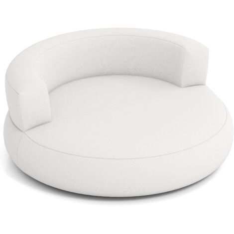 COSTWAY Canapé Gonflable, Pouf Poire Confortable, Fauteuil Lounge Gonflable avec Housse Amovible, Surface Spacieuse pour s'Allonger & Accoudoirs Larges, pour Salon, Bureau, Chambre (Blanc) (1/2)