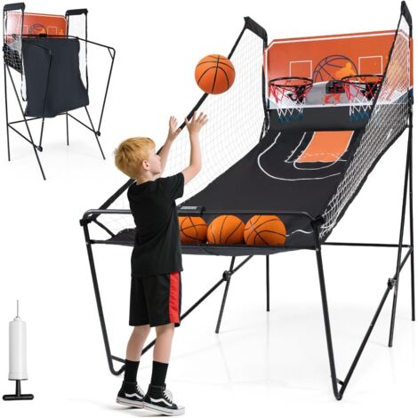 COSTWAY Jeu de basket-ball arcade pour 1 à 4 joueurs, 8