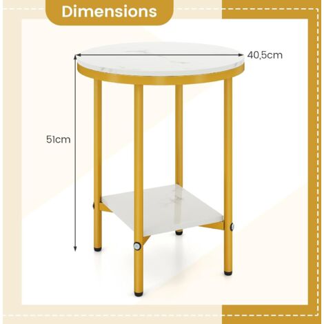 COSTWAY Table dAppoint, Bout de Canape en Forme C, Gueridon pour Canapé, Cadre en Métal, Petite Table Basse Salon, Table Étroite pour Chambre, 45,5 x 25,5 x 64 cm (Gris chêne