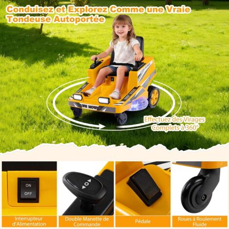 COSTWAY 6V Moto Électrique Enfant avec Phare LED & Musique & Klaxon COSTWAY 6V Moto Électrique Enfant avec Phare LED & Musique & Klaxon