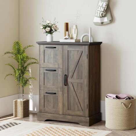 Meuble Salle De Bain COSTWAY Avec Tiroir Et Panier Linge 38L - Placard Rangement 40x37x82cm Blanc