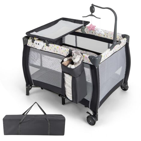 Lit parapluie bébé, lit bébé évolutif, lit bébé, berceau bébé, lit de voyage bébé, lit pliable bébé,Lit paraluie bébé avec matelas,lit cododo