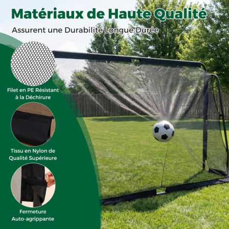 But De Football Portable 60x45x45 Cm – Sac De Rangement Inclus, Clous De Fixation, Ballon Offert, Pour Jardin Et Intérieur