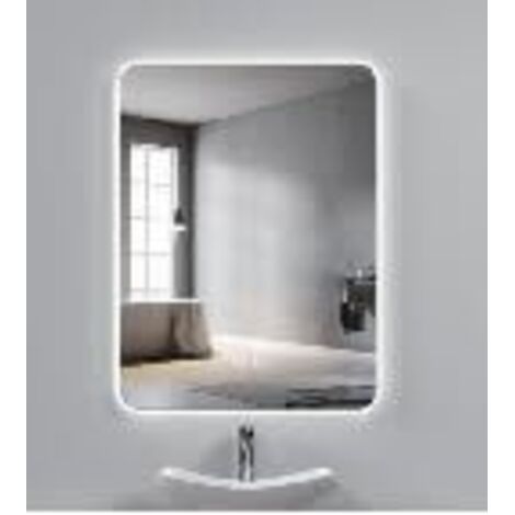 miroir salle de bain avec eclairage sdb led lumineux mural en verre metal tactile anti buée mémoire de douche connecté cosmétiques muraux salon toil