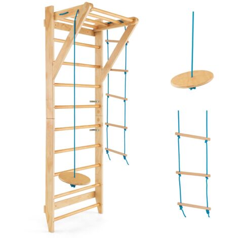 Physionics® Échelle Suédoise - pour Adultes et Enfants, Murale, 10 Physionics® Échelle Suédoise - pour Adultes et Enfants, Murale, 10