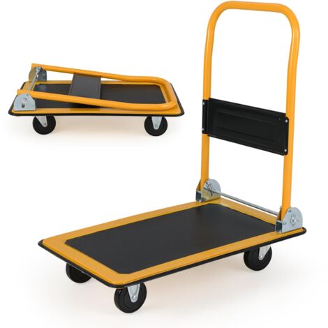 chariot pliable, diable pliant, chariot à plateforme pliable, chariot de transport pliant, diable de manutention, chariot roulant à plateforme, diab (1/5)