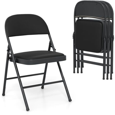 chaises pliantes, chaises pliables, chaises de fête, sièges de qualité commerciale, chaises portables, chaises rembourrées, empilables, cuir PVC, sa (1/5)