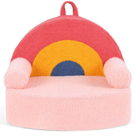 Fauteuil pour Enfants, Canapé Enfant en Forme d'Arc-en-Ciel avec Rembourrage en Mousse Souple, Accoudoirs, Housse Lavable, Chaise pour Filles et (1/5)