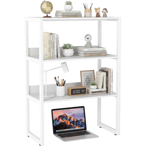 Étagère de Rangement, Meuble de Rangement avec Pieds Réglables, 2 Kits Anti-Basculement, Support pour Micro-Ondes, Plantes, Livres, 64 x 33 x 90,5 cm (1/3)