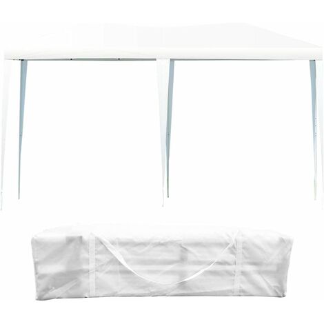 Tente de réception pliante pavilion pliable chapiteau imperméable 3 x 6 x 2,5 cm bleu (1/5)