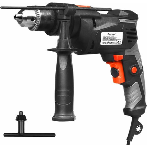 Perceuse à Percussion 850W - Vitesse Variable 0-3000 Tr/min - Pour Bois, Béton, Métal - Avec Accessoires