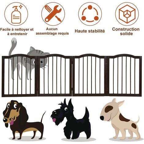 Giantex barrière de sécurité grille protection pour animaux