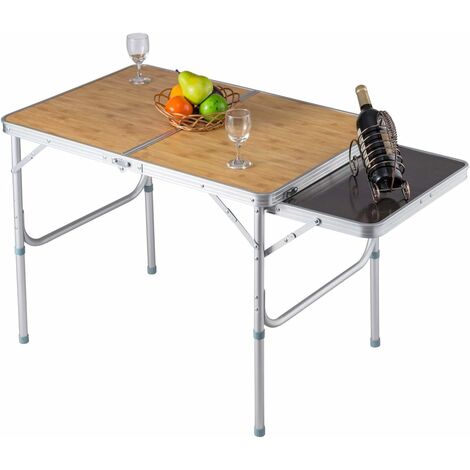 Table pliante de camping valise cadre en aluminium charge 30kg dimensions replié 90x60x71cm (1/5)
