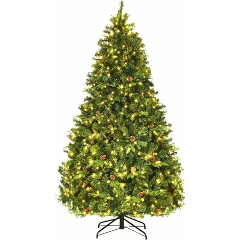 Sapin de Noël avec LED chaudes et effet neigeux 185Cm